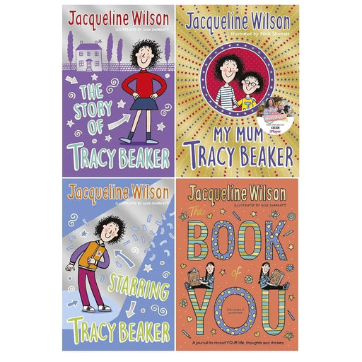 Jacqueline Wilson Collection 4 Books Set(My Mum Tracy Beaker [Hardcover], The Book of You, The Story of Tracy Beaker & Starring Tracy Beaker) - The Book Bundle