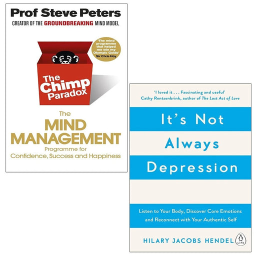 Chimp Paradox Prof Steve Peters, It's Not Always Depression 2 Books Collection Set - The Book Bundle