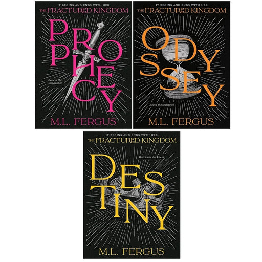 Fractured Kingdom Series 3 Books Collection Set By M.L Fergus( Prophecy,Odyssey,Destiny) - The Book Bundle