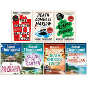 Robert Thorogood Collection 7 Books Set (The Marlow Murder Club, Death Comes to Marlow ,The Queen of Poisons, A Meditation on Murder, The Killing Of Polly Carter ,Death Knocks Twice & Murder in the Caribbean) - The Book Bundle