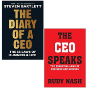 Diary of a CEO Steven Bartlett , CEO Speaks Rudy Rudy Nash 2 Books Set - The Book Bundle
