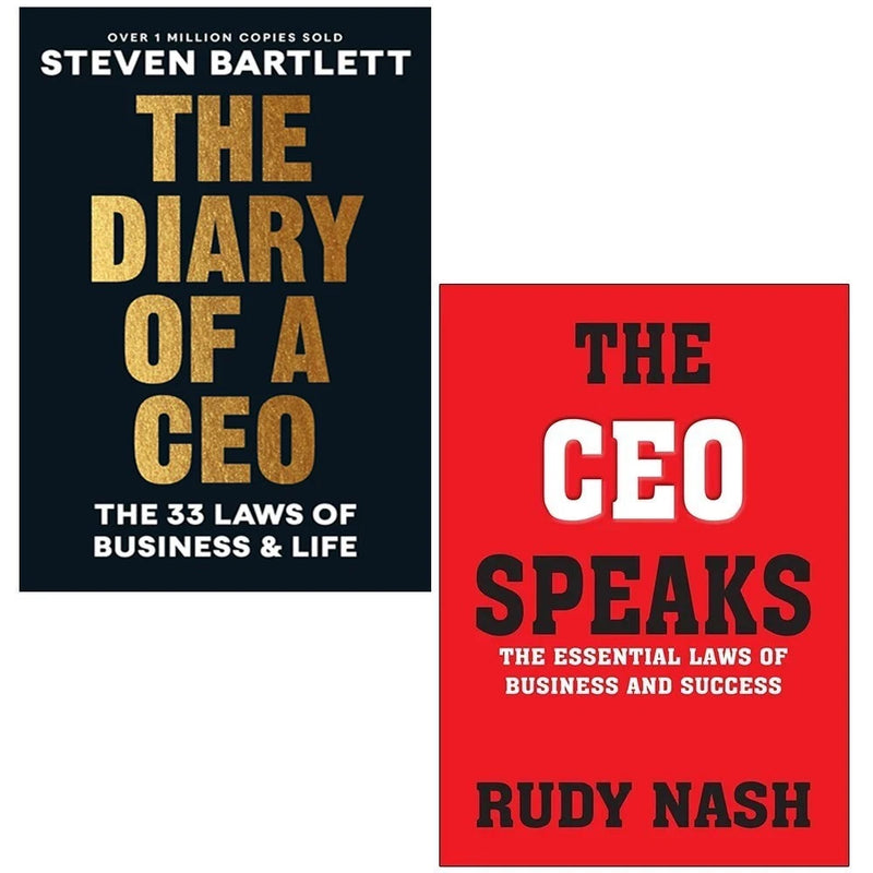 Diary of a CEO Steven Bartlett , CEO Speaks Rudy Rudy Nash 2 Books Set - The Book Bundle