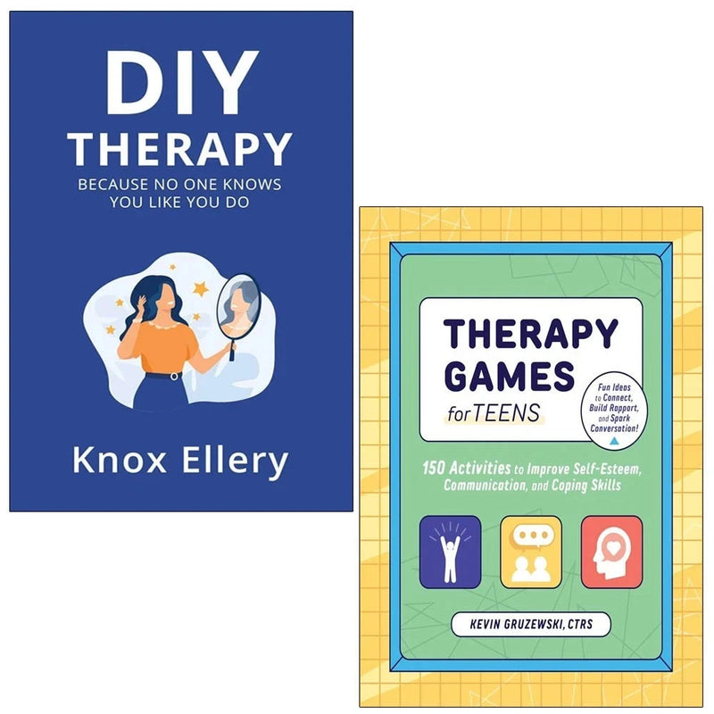 Therapy Games for Teens kevin, DIY Therapy Knox Ellery 2 Books Collection Set - The Book Bundle