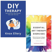Essential Art Therapy Exercises,DIY Therapy Knox Ellery 2 Books Collection Set - The Book Bundle