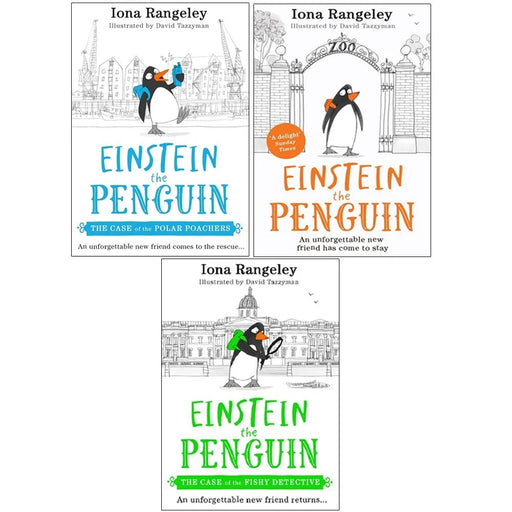Einstein the Penguin Series 3 Books Collection Set by Iona Rangeley (Einstein the Penguin, The Case of the Fishy Detective, The Case of the Polar Poachers) - The Book Bundle