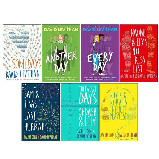 David Levithan Collection 7 Books Set (Someday, Another Day, Every Day, Naomi and Ely's No Kiss List, Sam and Ilsa's Last Hurrah, Twelve Days of Dash and Lily and More) - The Book Bundle