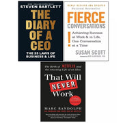 The Diary of a CEO , That Will Never Work & Fierce Conversations 3 Books Collection Set - The Book Bundle