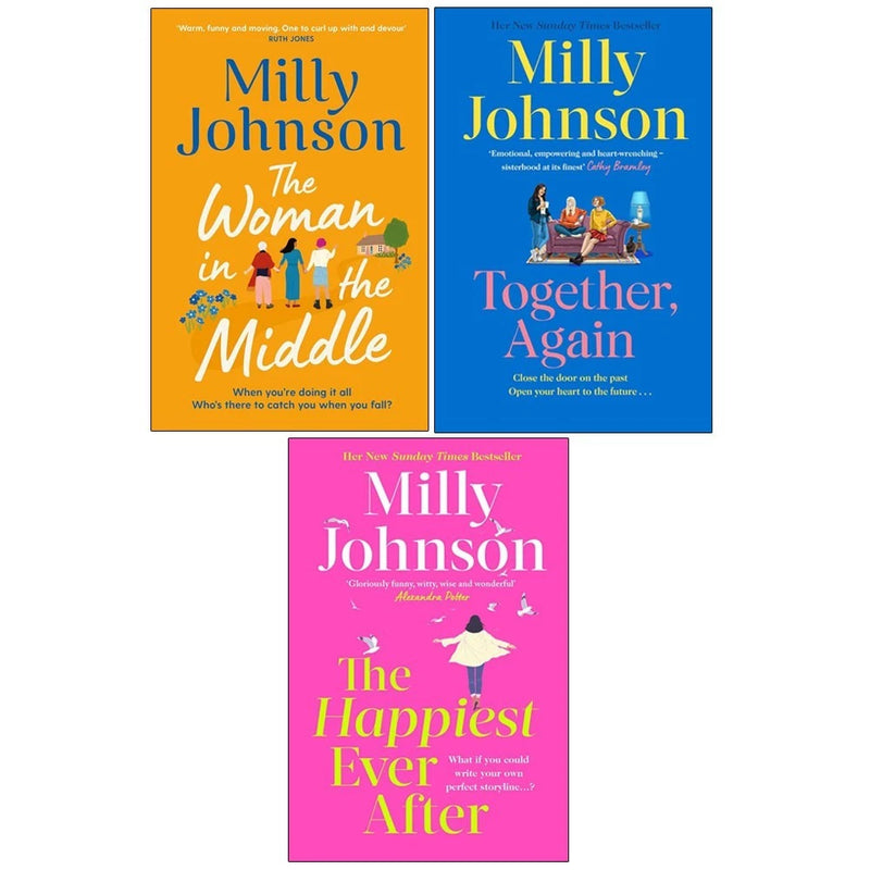 Milly Johnson Collection 3 Books Set(The Woman in the Middle, Together, Again  &The Happiest Ever After) - The Book Bundle