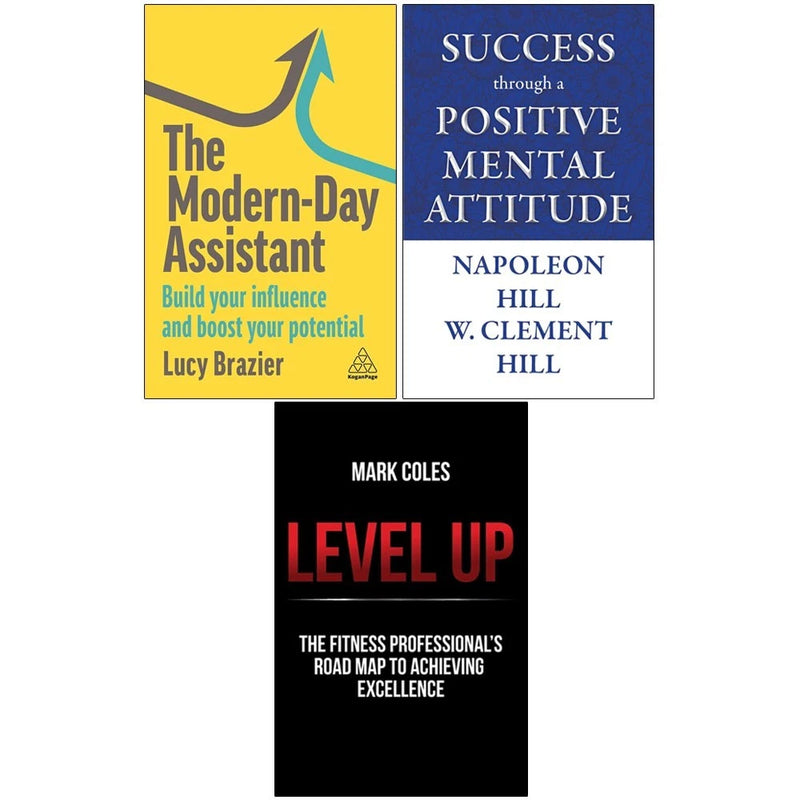 Modern-Day Assistant,Success through a Positive Mental Attitude,Level Up 3 Books Collection Set