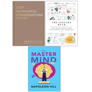 Deep Meaningful Conversations, JANUARY MYTH,Master Mind 3 Books Collection Set - The Book Bundle