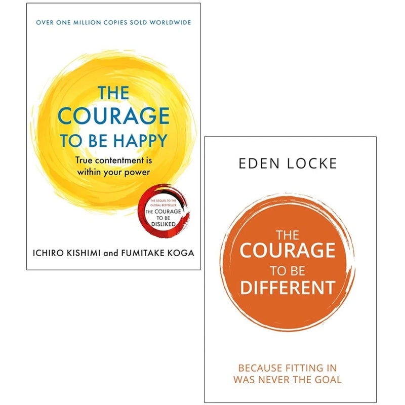 Courage to beHappy Ichiro Kishimi,Courage To Be Different Eden Locke 2 Books Collection Set - The Book Bundle