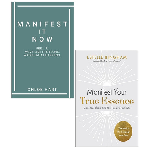 Manifest It Now by  Chloe Hart ,Manifest Your True Essence 2 Books Collection Set - The Book Bundle