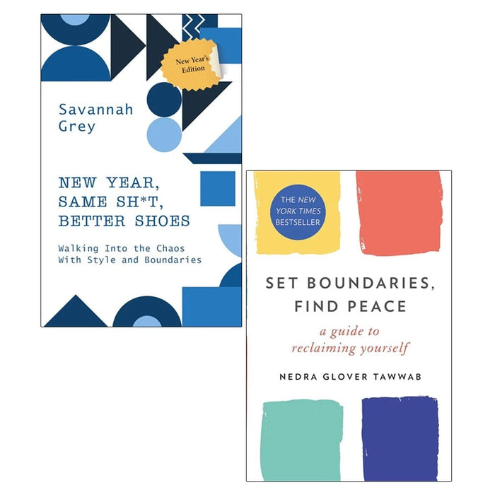 NEW YEAR, SAME SH*T, BETTER SHOES ,Set Boundaries, Find Peace 2 Books  Collection Set - The Book Bundle