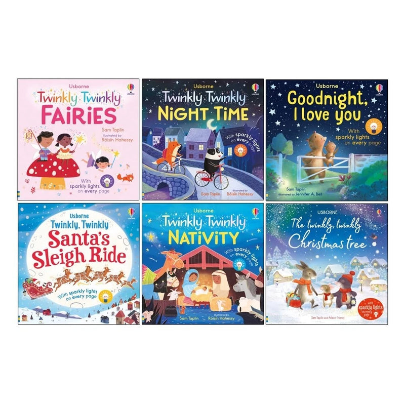 Usborne Twinkly Twinkly Collection 6 Books Set By Sam Taplin - The Book Bundle