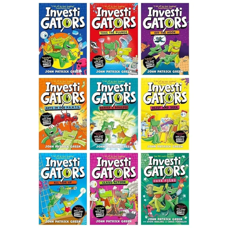 InvestiGators Series By John Patrick Green 9 Books Collection Set - The Book Bundle