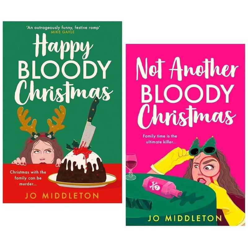 Christmas Murder Mysteries By Jo Middleton 2 Books Collection Set(Happy Bloody Christmas & Not Another Bloody Christmas) - The Book Bundle