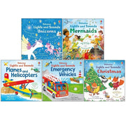 Usborne Lights and Sounds book Collection 5 Books Set By Sam Taplin - The Book Bundle