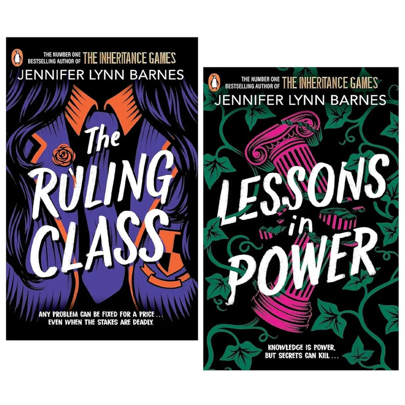 Fixer Series books by Jennifer Lynn Barnes, including The Ruling Class and Lessons in Power, in a Penguin UK Ltd collection set.
