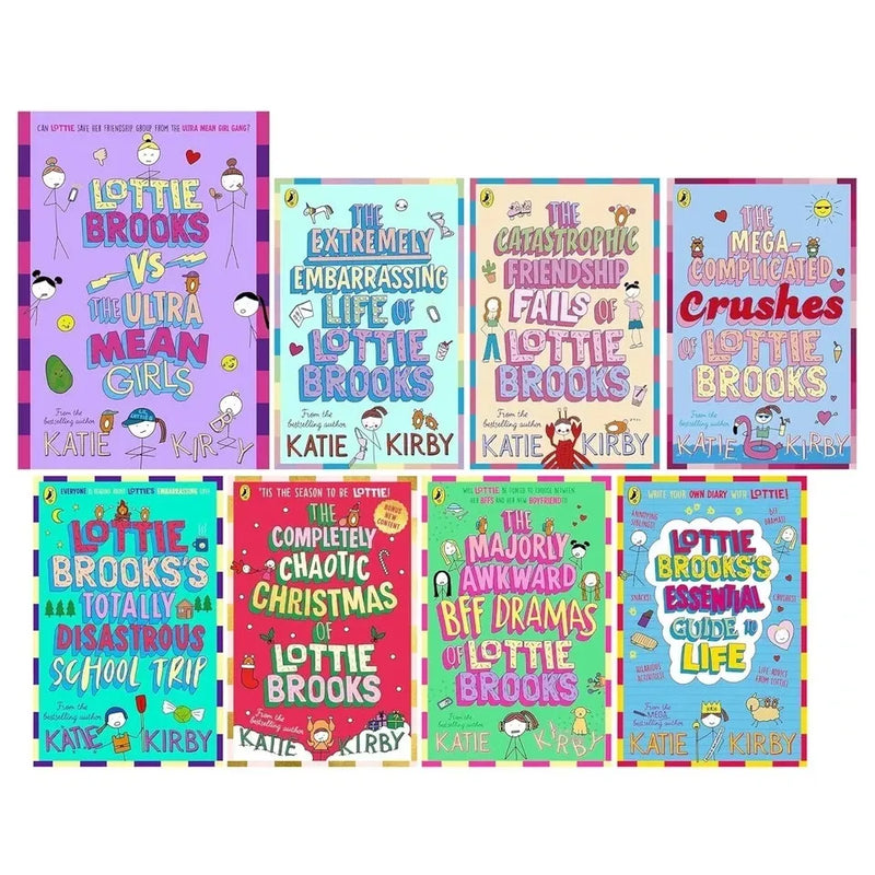 Lottie Brooks Series by Katie Kirby 8 Books Collection Set ( Embarrassing Life ,Catastrophic Friendship Fails) - The Book Bundle