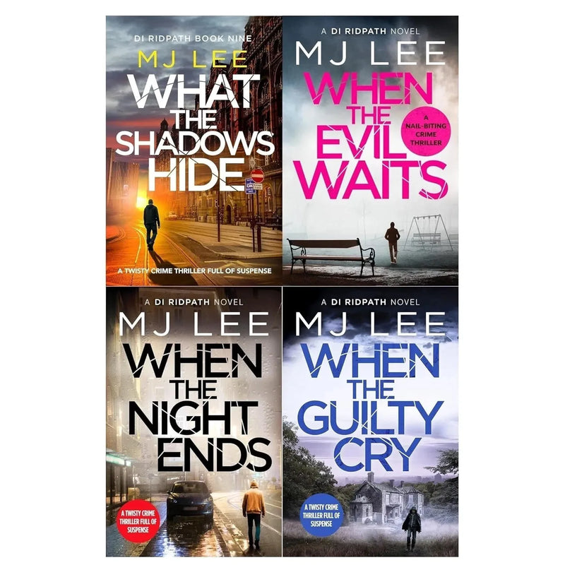 M J Lee DI Ridpath Collection 4 Books Set (When the Evil Waits ,When the Guilty Cry, When the Night Ends  & What the Shadows Hide) - The Book Bundle