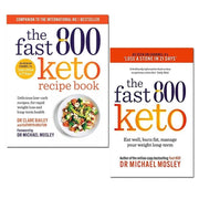 Dr Michael Mosley 2 Books Collection Set (Fast 800 Keto Recipe & Fast 800 Keto) - The Book Bundle