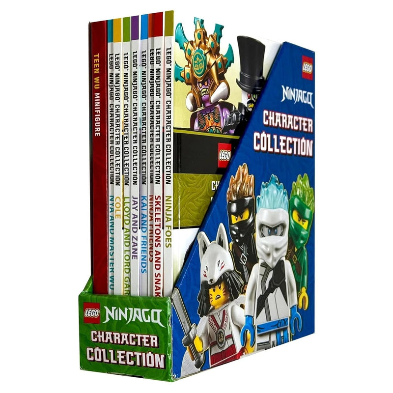 LEGO Ninjago Character Collection 8 Books Set Plus Teen Wu Minifigure by DK HB - The Book Bundle