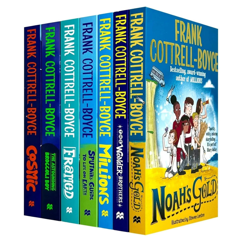 Frank Cottrell-Boyce Collection 7 Books Set (Cosmic, The Wonder Brothers, Noah's Gold, Millions, Framed, The Astounding Broccoli Boy & Sputnik's Guide to Life on Earth) - The Book Bundle