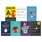 Matt Haig Collection 7 Books Set Time(The Humans ,How to Stop Time ,The Midnight Library ,The Possession of Mr Cave ,Notes on a Nervous Planet ,Reasons to Stay Alive & Humans: An A-Z) - The Book Bundle