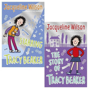 Tracy Beaker 2 Books Collection Set by Jacqueline Wilson (The Story of Tracy Beaker  & Starring Tracy Beaker) - The Book Bundle