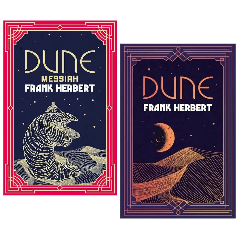Hachette Dune Series collectors edition by Frank Herbert featuring Dune and Dune Messiah books in a set.