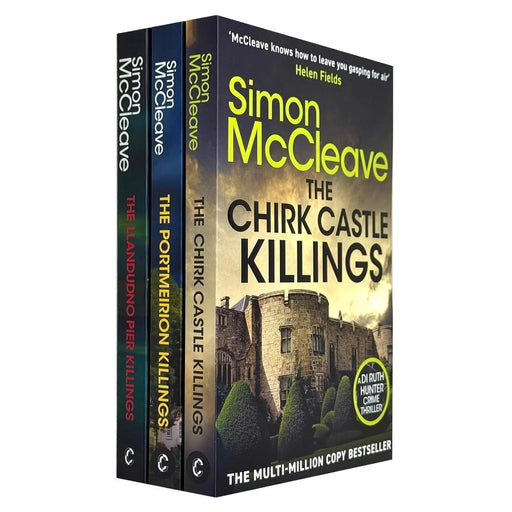 DI Ruth Hunter Series 12-14 Collection 3 Books Set By Simon McCleave(The Chirk Castle Killings, The Portmeirion Killings  & The Llandudno Pier Killings) - The Book Bundle