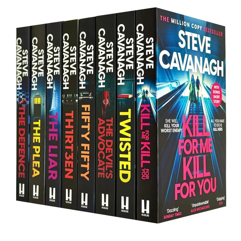 Eddie Flynn Series 10 Books Collection Set By Steve Cavanagh (Twisted, Thirteen, The Defence, The Plea, The Liar, Fifty-Fifty, The Devil's Advocate, The Accomplice, Witness 8 & Kill For Me Kill For You) - The Book Bundle