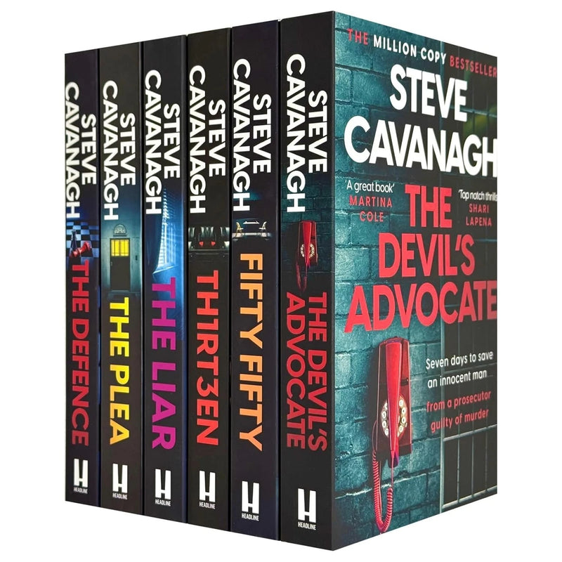 Eddie Flynn Series 6 Books Collection Set by Steve Cavanagh(The Defence, The Plea ,The Liar ,Thirteen, Fifty-Fifty & The Devil’s Advocate) - The Book Bundle