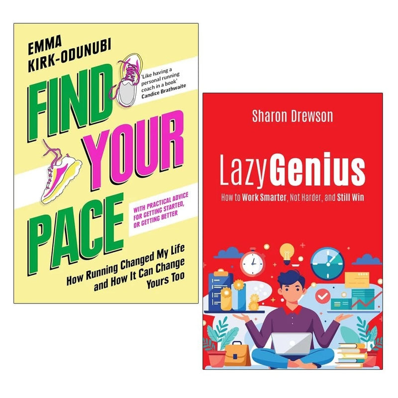 Find Your Pace by Emma Kirk-Odunubi , Lazy Genius by Sharon Drewson  2 Books Collection Set Paperback - The Book Bundle