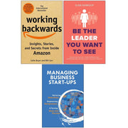 Working Backwards,Managing Business Start-Ups,Be the Leader You Want to See 3 Books Collection Set - The Book Bundle
