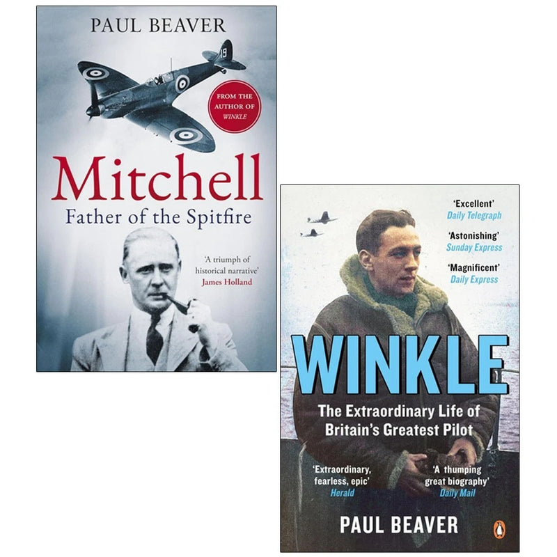 Paul Beaver 2 Books Collection Set (Mitchell: Father of the Spitfire &Winkle) - The Book Bundle