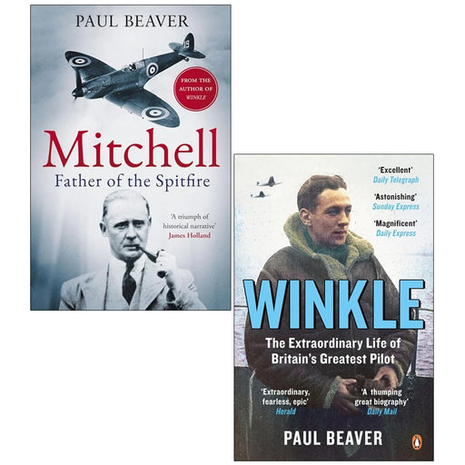 Paul Beaver 2 Books Collection Set (Mitchell: Father of the Spitfire &Winkle) - The Book Bundle