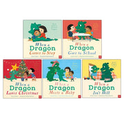 When a Dragon Series By Caryl Hart 5 Books Collection Set (When a Dragon Comes to Stay ,When a Dragon Isn't Well, When a Dragon Goes to School, When a Dragon Loves Christmas  & When a Dragon Meets a Baby) - The Book Bundle