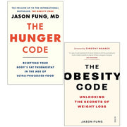 Dr Jason Fung Collection 2 Books Set(The Hunger Code & The Obesity Code) - The Book Bundle