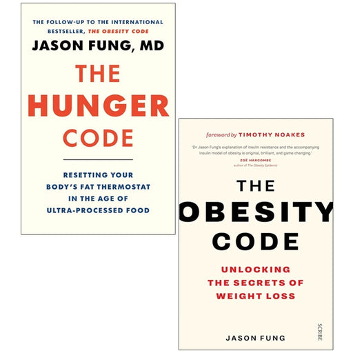 Dr Jason Fung Collection 2 Books Set(The Hunger Code & The Obesity Code) - The Book Bundle