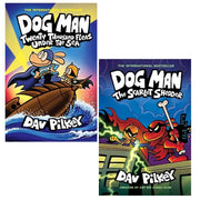 Dog Man Series by Dav Pilkey 2 Books Collection Set Scarlet Shedder Books(11-12) - The Book Bundle