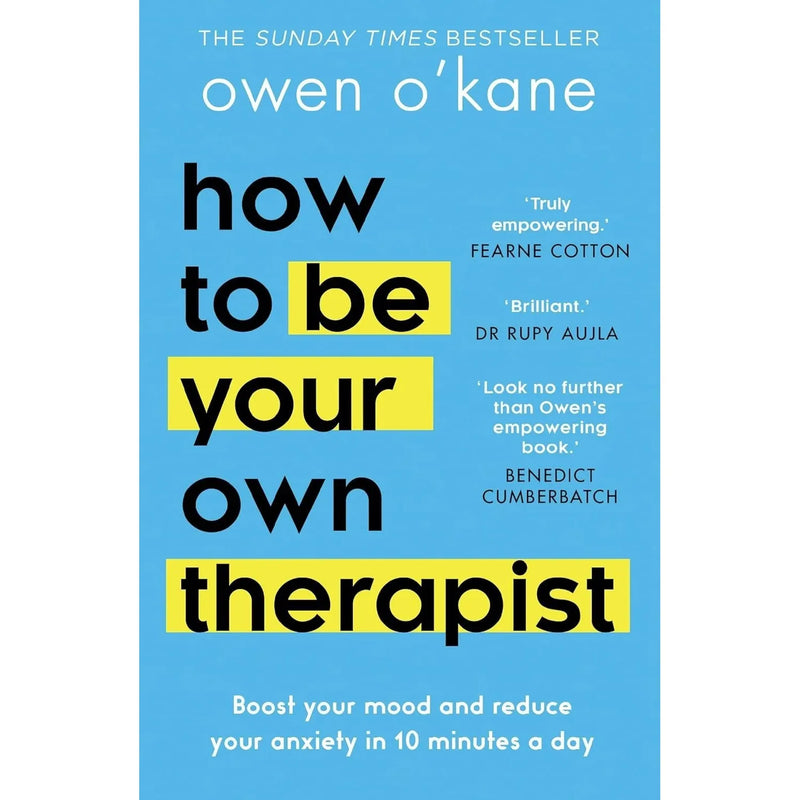 Paperback book titled "How to Be Your Own Therapist" by Owen O’Kane, featuring a clean, professional cover design.
