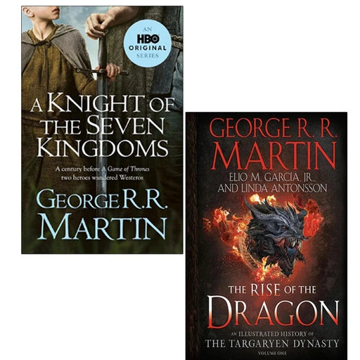 George R.R. Martin 2 Books Collection Set(A Knight of the Seven Kingdoms & The Rise of the Dragon Hardcover) - The Book Bundle