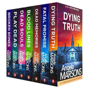 Seven paperback books from the Detective Kim Stone Series by Angela Marsons, part of the Bookouture Ltd collection.
