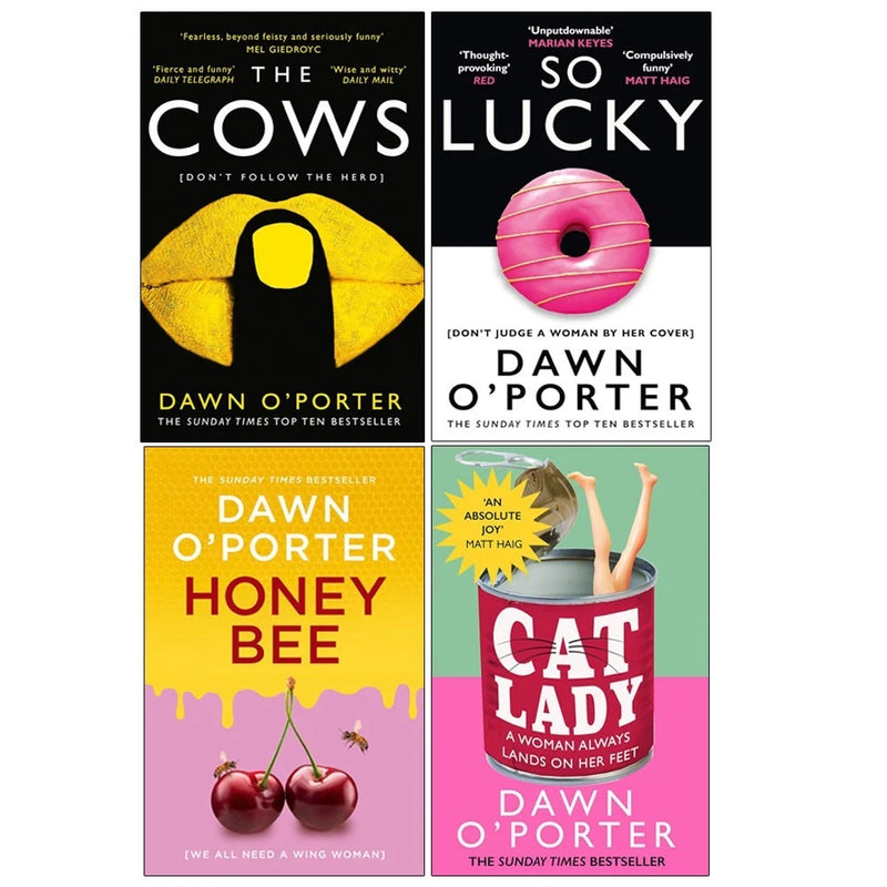 Dawn O’Porter 4 Books Collection Set(The Cows, So Lucky, Cat Lady & Honeybee Hardcover) - The Book Bundle