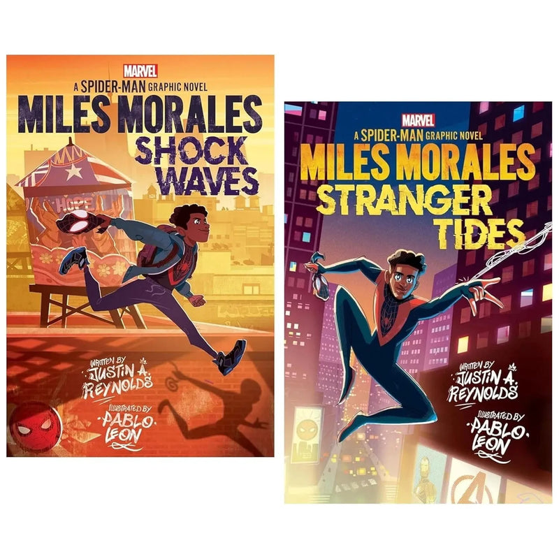 Miles Morales Spider-Man Graphic Novels 2 Books Collection Set - Fiction - Paperback - The Book Bundle