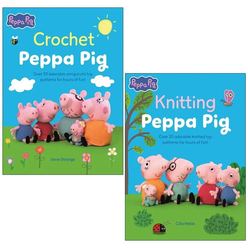 Peppa Pig Crafts Crochet And Knitting 2 Books Collection Set - Ages 3–8 - Paperback - The Book Bundle