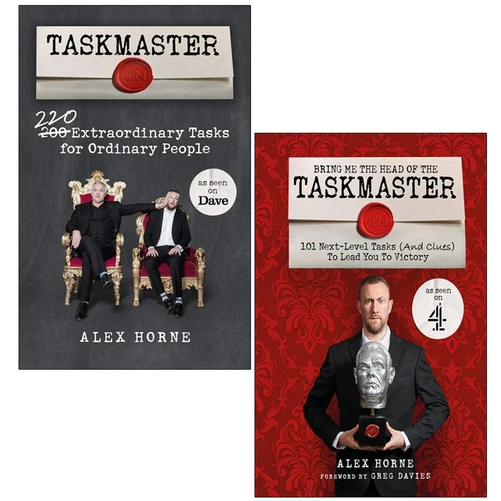 Taskmaster Set Taskmaster Series | Alex Horne | 2 Book Set | Non Fiction — The Book Bundle