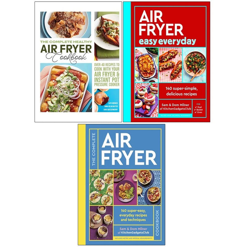 Air Fryer 3 Books Collection Set For Fast, Healthy Home Cooking - Non Fiction - Hardcover - The Book Bundle