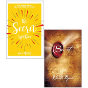 The Secret Within 10th Anniversary Edition book set by Lucie North and Rhonda Byrne, featuring two non-fiction books with mixed formats.